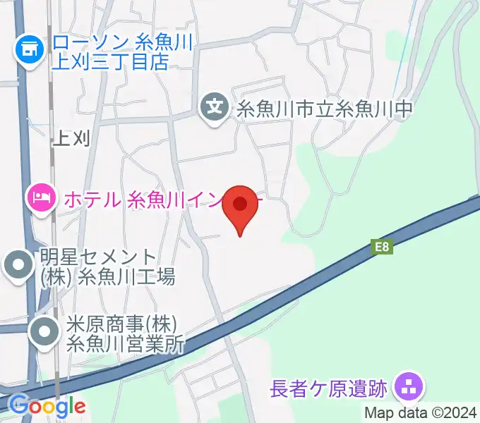 糸魚川市民総合体育館の地図