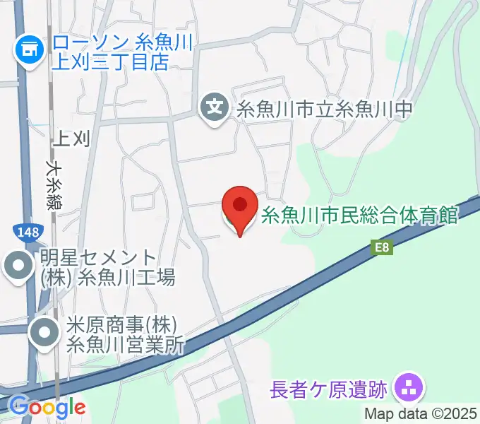 糸魚川市民総合体育館の地図