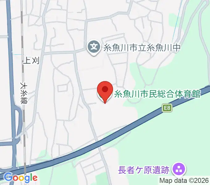 糸魚川市民総合体育館の地図