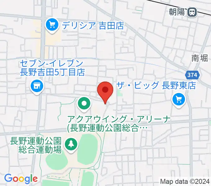 長野運動公園運動広場の地図