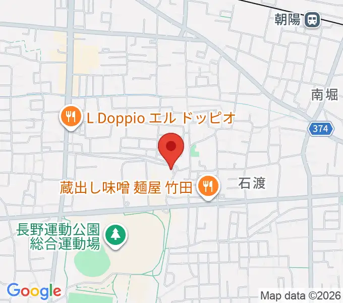 長野運動公園運動広場の地図