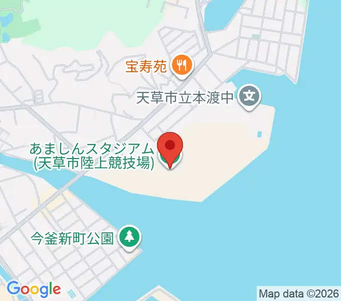 あましんスタジアムの地図