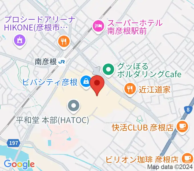 彦根ビバシティシネマの地図