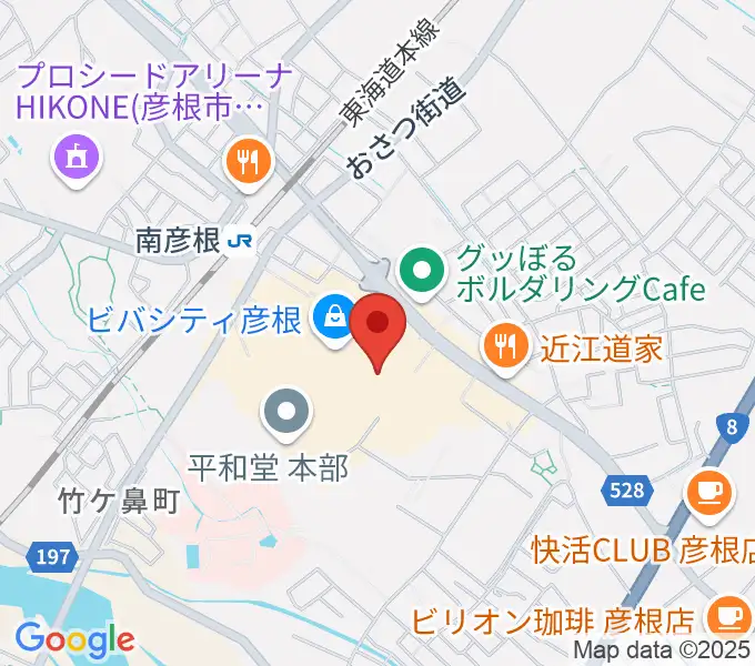 彦根ビバシティシネマの地図