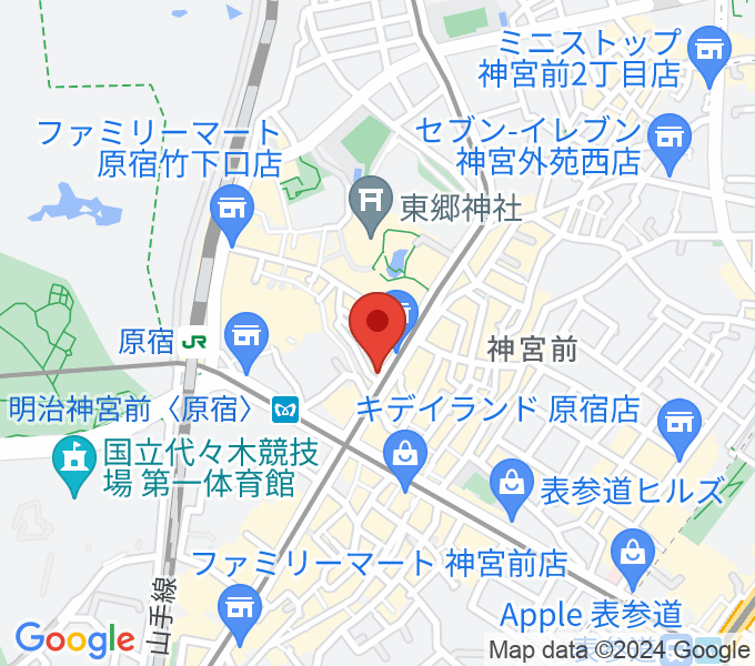 FENDER FLAGSHIP TOKYOの場所