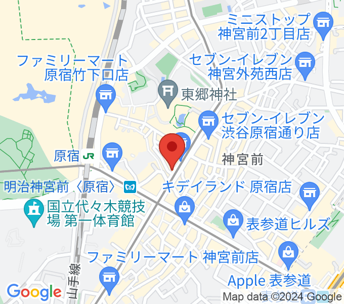 FENDER FLAGSHIP TOKYOの場所
