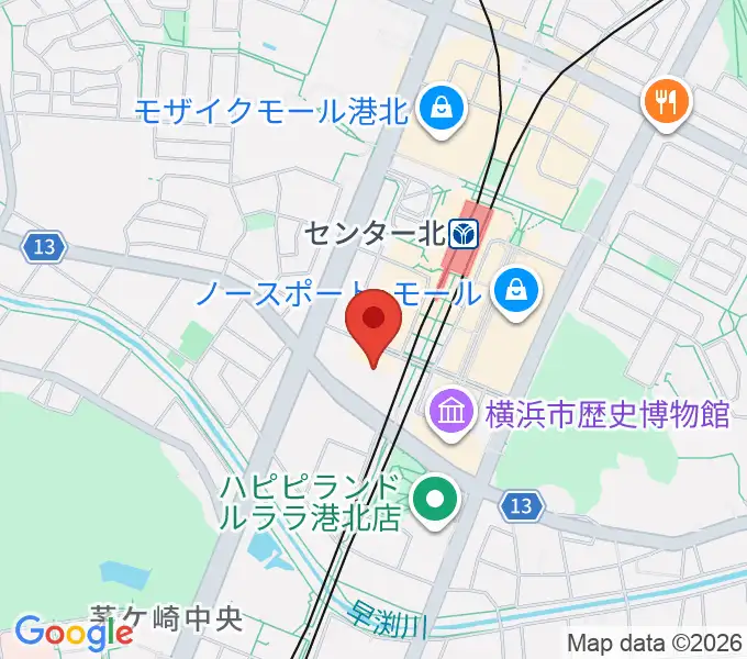 ボッシュホールの地図