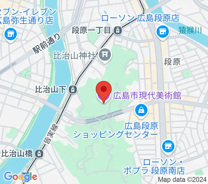 広島市現代美術館の地図