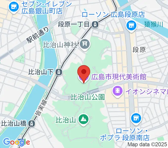 広島市現代美術館の地図