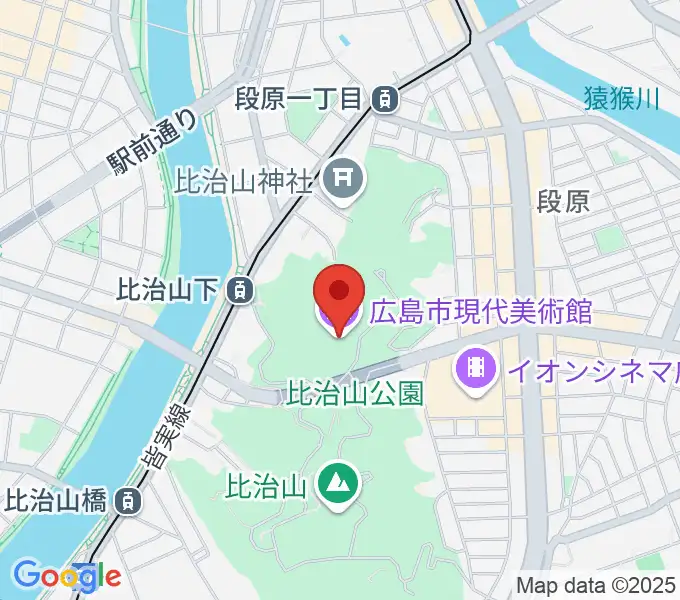 広島市現代美術館の地図