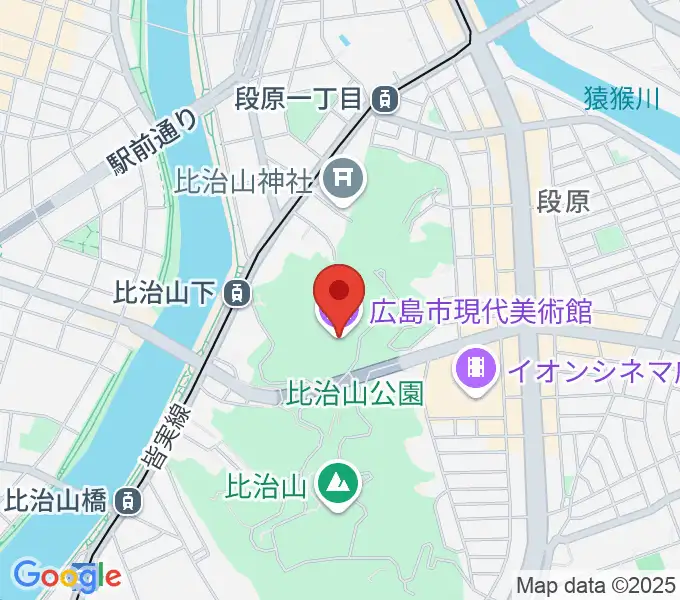 広島市現代美術館の地図