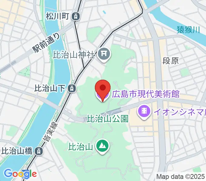 広島市現代美術館の地図