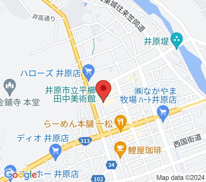 井原市立平櫛田中美術館の場所