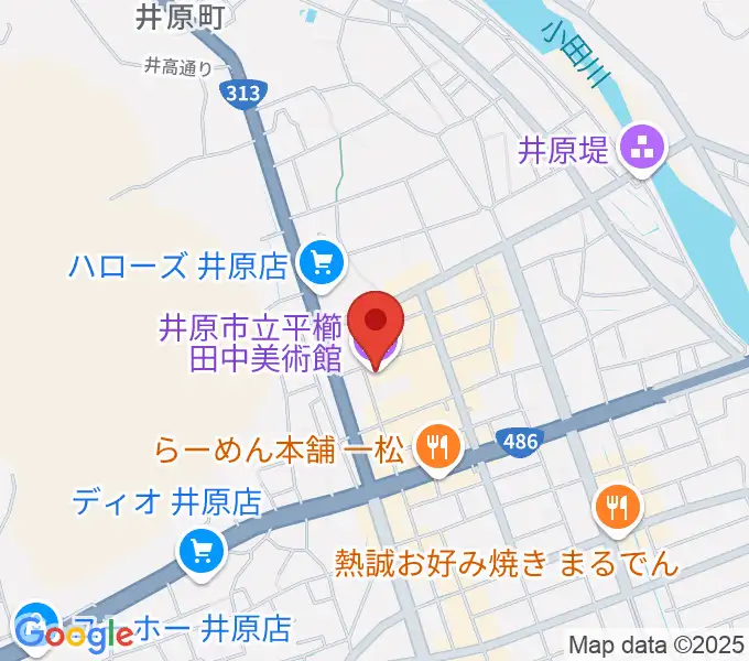 井原市立平櫛田中美術館の地図
