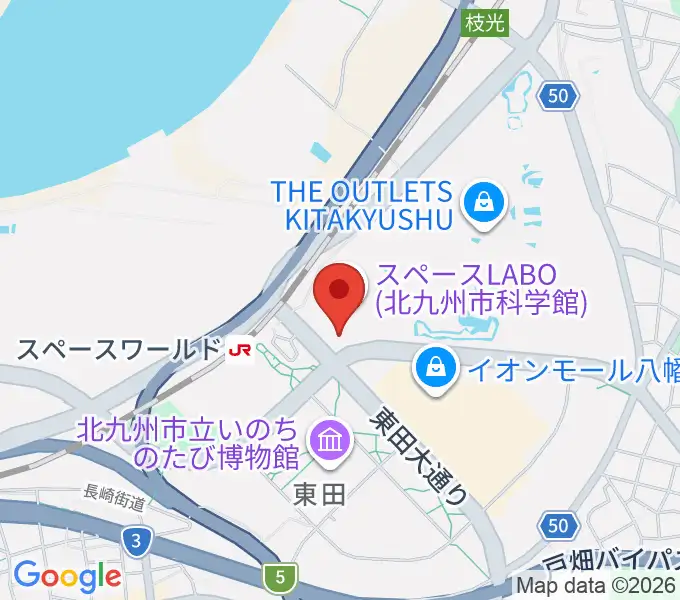 スペースLABOの地図