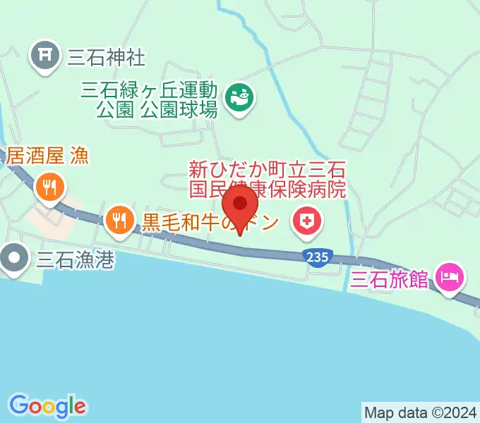 新ひだか町総合町民センターはまなすの地図