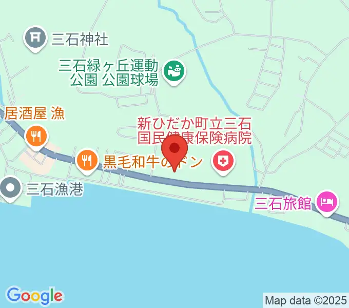 新ひだか町総合町民センターはまなすの地図