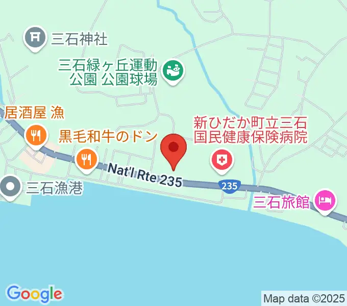 新ひだか町総合町民センターはまなすの地図
