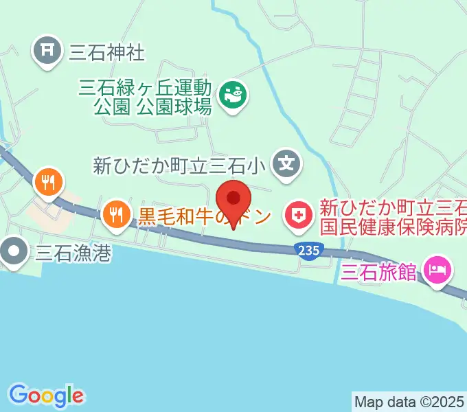 新ひだか町総合町民センターはまなすの地図