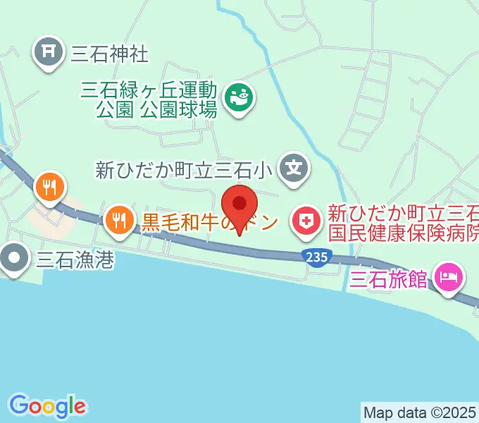 新ひだか町総合町民センターはまなすの地図