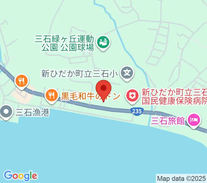 新ひだか町総合町民センターはまなすの地図