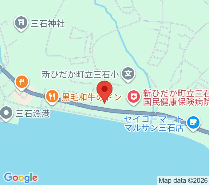 新ひだか町総合町民センターはまなすの地図