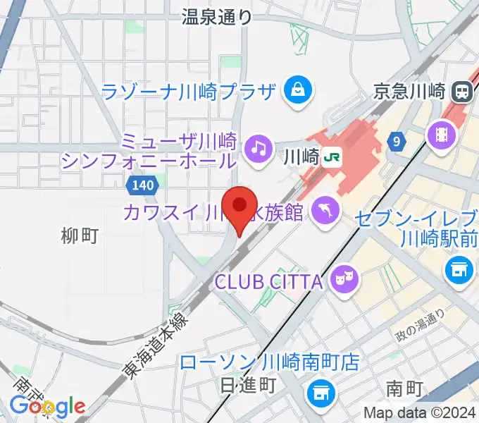 SUPERNOVA川崎の地図