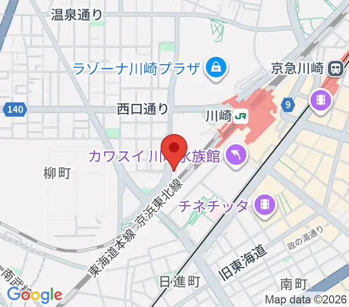 SUPERNOVA KAWASAKIの地図