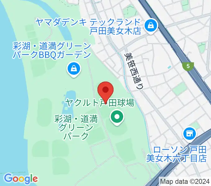 ヤクルト戸田グラウンドの地図