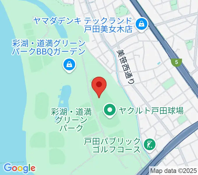 ヤクルト戸田グラウンドの地図