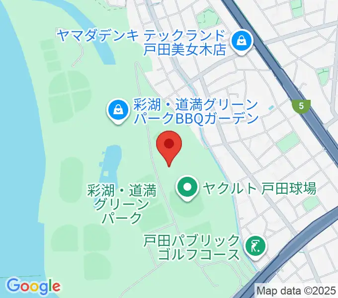 ヤクルト戸田グラウンドの地図