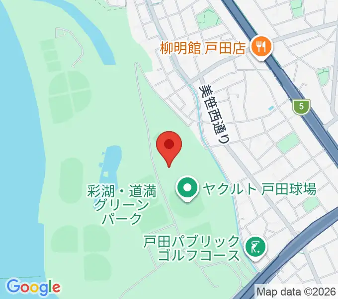 ヤクルト戸田グラウンドの地図