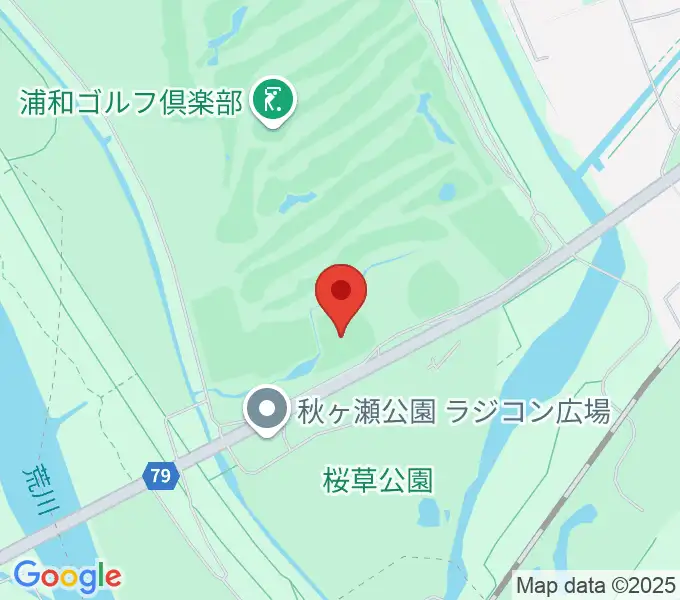 秋ヶ瀬公園野球場の地図