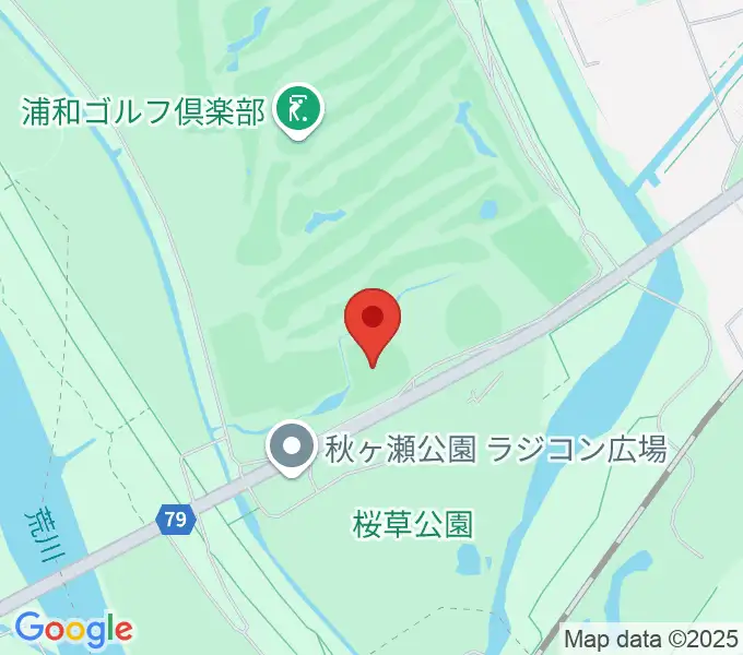 秋ヶ瀬公園野球場の地図