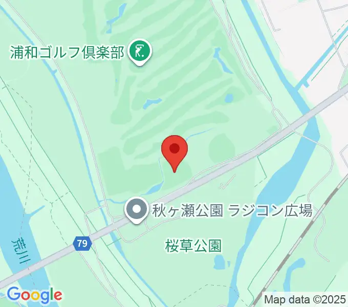 秋ヶ瀬公園野球場の地図