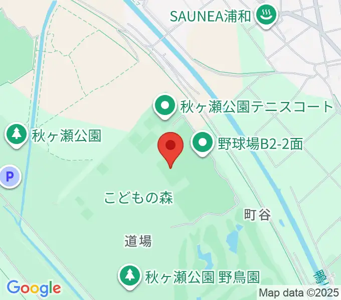 秋ヶ瀬公園サッカー場の地図