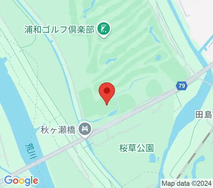 秋ヶ瀬公園ラグビー場の地図