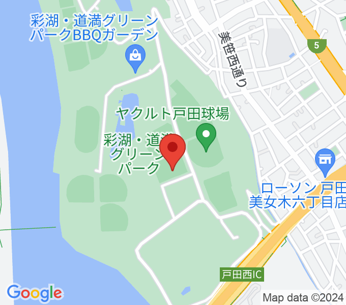 彩湖・道満グリーンパークサッカー場の場所