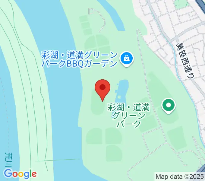 彩湖・道満グリーンパーク陸上競技場の地図