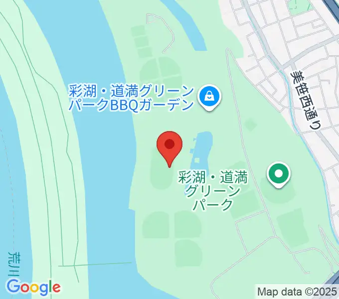 彩湖・道満グリーンパーク陸上競技場の地図