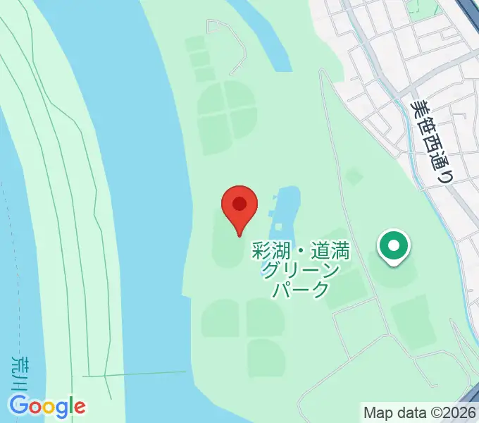 彩湖・道満グリーンパーク陸上競技場の地図