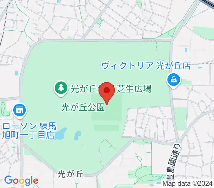 光が丘公園野球場の地図