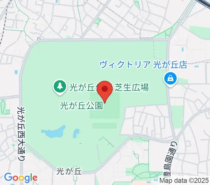 光が丘公園野球場の地図