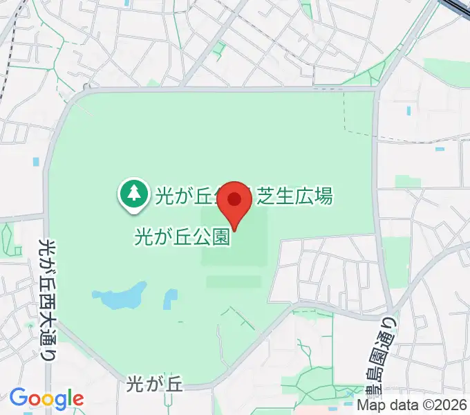 光が丘公園野球場の地図