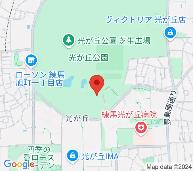 光が丘体育館の地図