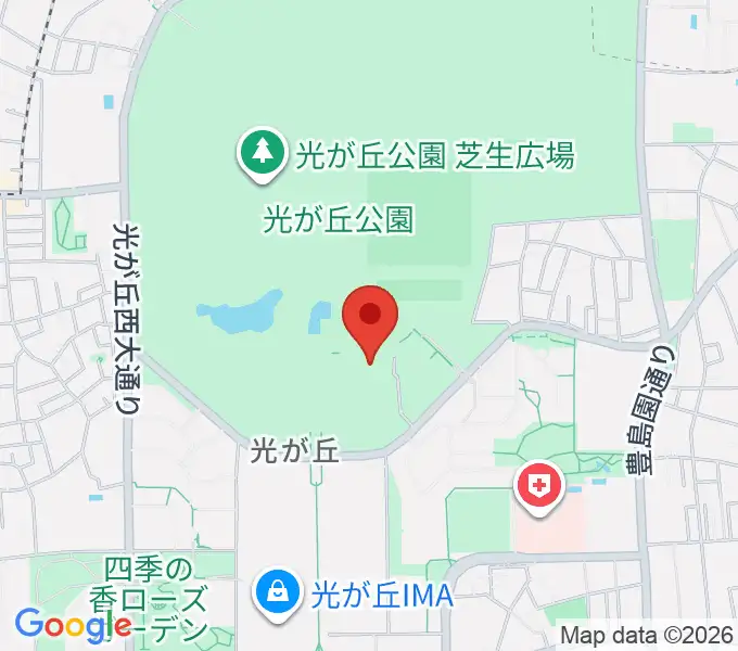 光が丘体育館の地図