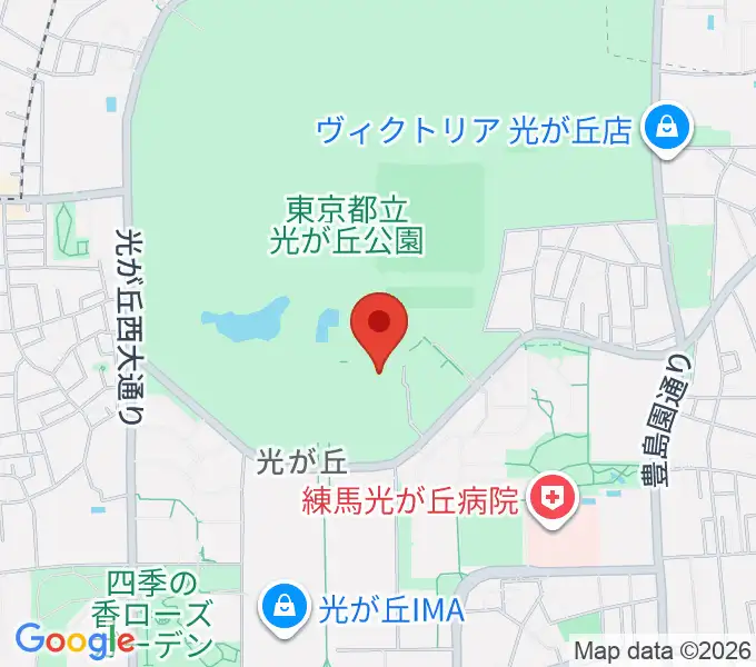 光が丘体育館の地図