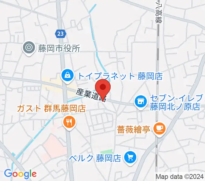 シロシバスタジオの地図