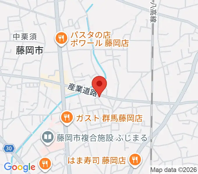 シロシバスタジオの地図