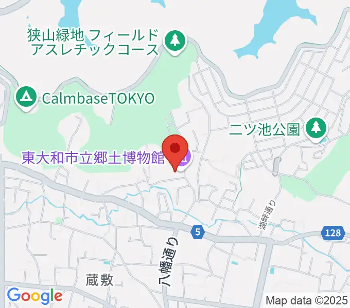 東大和市立郷土博物館の地図